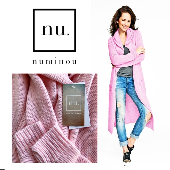NU Numinou Oversized Hooded Longline Cardigan NWT - Picture 1 of 6